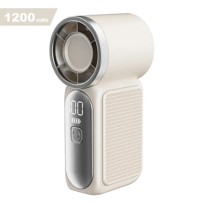 Mini Handheld Fan with LED Display – 6-Speed Turbo Pocket size Fan for Women. USB Rechargeable, High-Speed Cooling for Travel & Makeup. Perfect Gift. Portable Refrigeration
