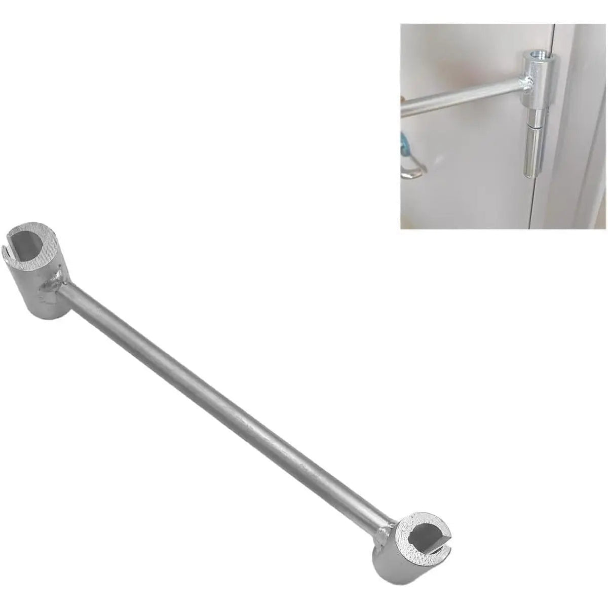 Heavy Duty Door Hinge Adjustment Tool, 2-in-1 Hinge Gap Aligning Wrench, Universal Hinge Bender for Residential, Fire, Security & Clean-Room Flag Hinges